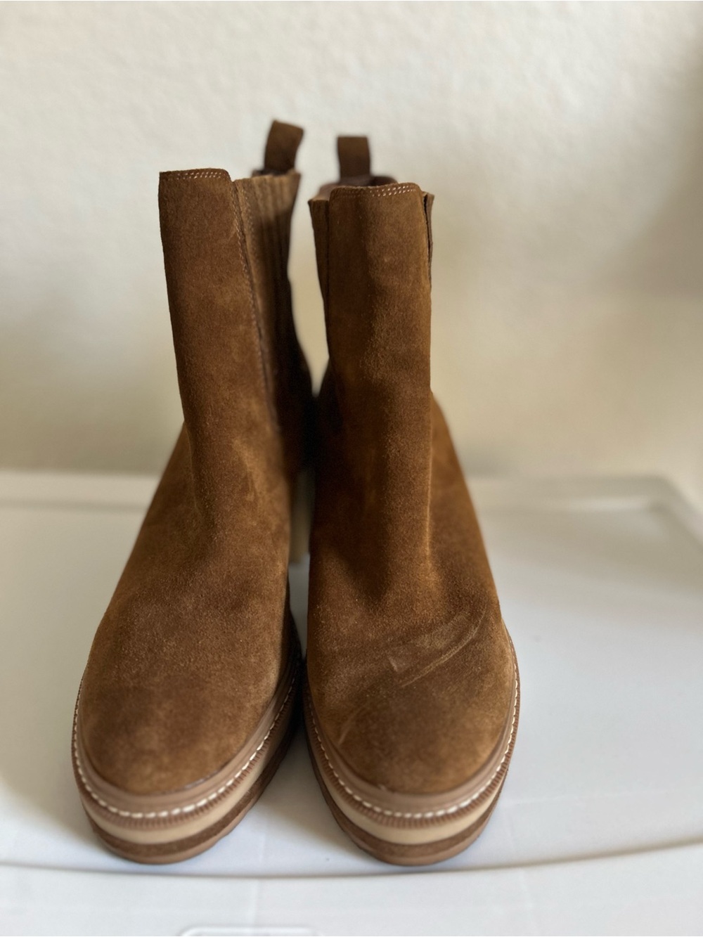 Women’s Steve Madden  Brown Suede Chelsea Boots